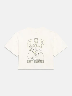 T-shirt z nadrukiem GAP mleczny