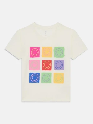 T-shirt z nadrukiem GAP mleczny