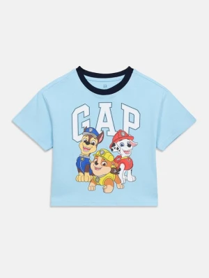 T-shirt z nadrukiem GAP niebieski