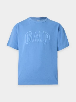 T-shirt z nadrukiem GAP niebieski