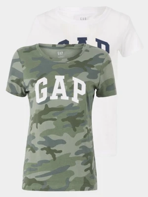 T-shirt z nadrukiem GAP zielony