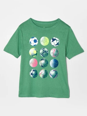 T-shirt z nadrukiem GAP zielony