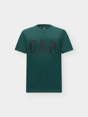T-shirt z nadrukiem GAP zielony