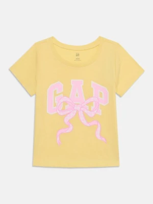 T-shirt z nadrukiem GAP żółty