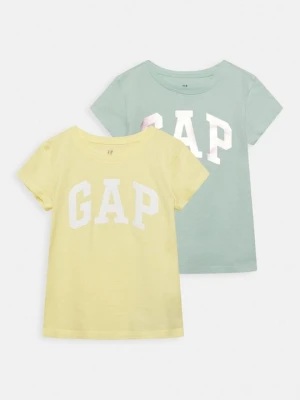 T-shirt z nadrukiem GAP żółty