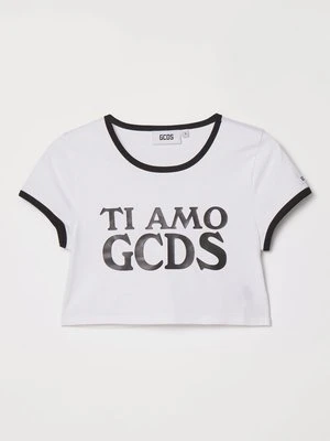 T-shirt z nadrukiem GCDS