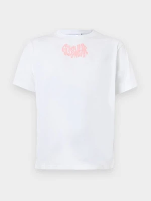 T-shirt z nadrukiem GCDS biały