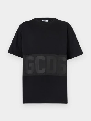 T-shirt z nadrukiem GCDS czarny