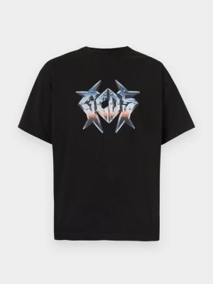 T-shirt z nadrukiem GCDS czarny