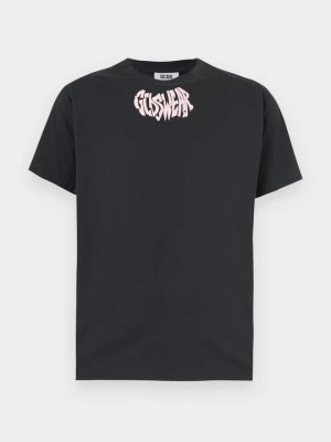 T-shirt z nadrukiem GCDS szary
