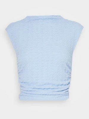 T-shirt z nadrukiem Gina Tricot beżowy