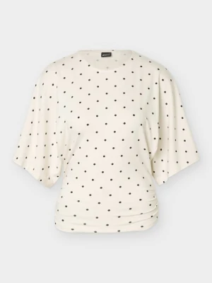 T-shirt z nadrukiem Gina Tricot mleczny