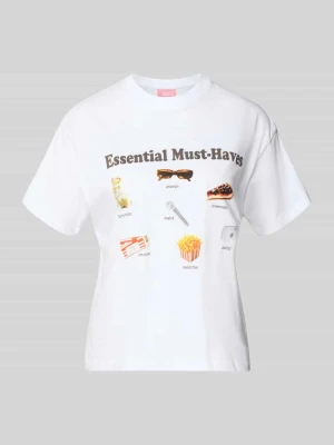 T-shirt z nadrukiem graficznym model 'COLLAGE' JJXX