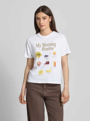 T-shirt z nadrukiem graficznym model 'COLLAGE' JJXX