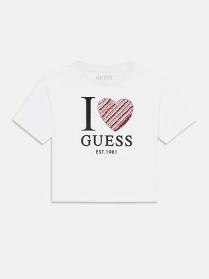 T-shirt z nadrukiem Guess