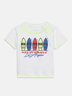 T-shirt z nadrukiem Guess biały