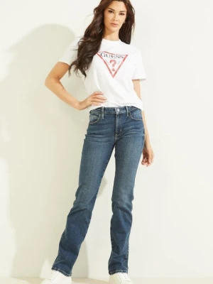 T-shirt z nadrukiem Guess biały