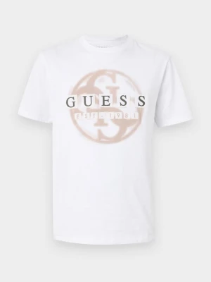 T-shirt z nadrukiem Guess biały