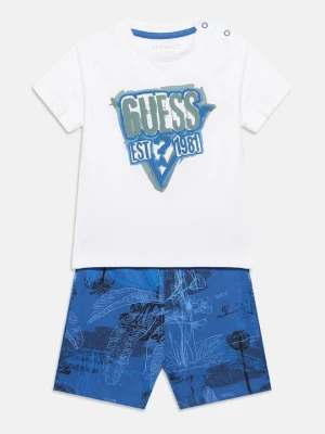 T-shirt z nadrukiem Guess biały