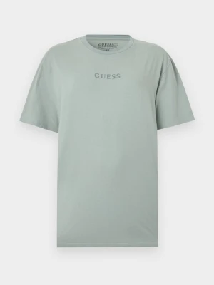 T-shirt z nadrukiem Guess miętowy