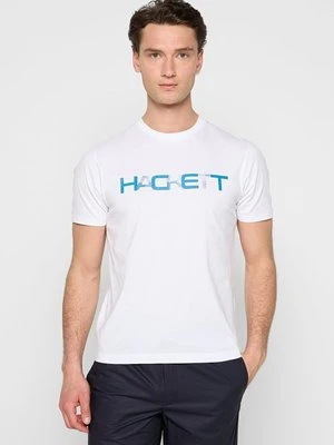 Zdjęcie produktu T-shirt z nadrukiem Hackett London biały