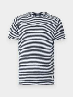 T-shirt z nadrukiem Hackett London granatowy