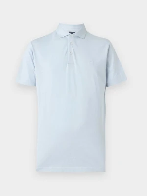 T-shirt z nadrukiem Hackett London jasnoniebieski