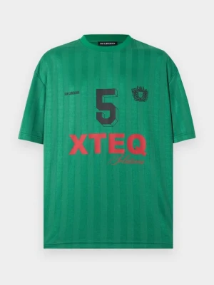 T-shirt z nadrukiem Han Kjøbenhavn zielony