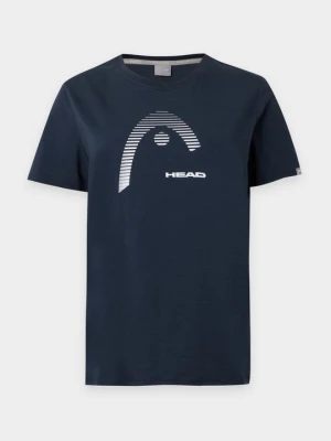 T-shirt z nadrukiem Head granatowy
