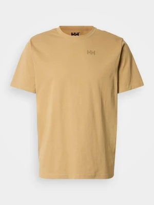 T-shirt z nadrukiem Helly Hansen ochra