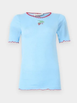T-shirt z nadrukiem Helmstedt jasnoniebieski
