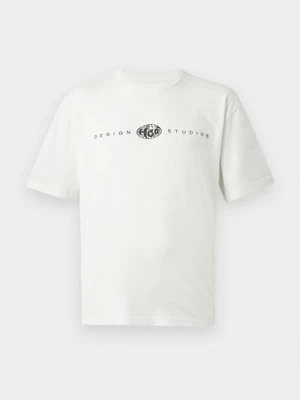 T-shirt z nadrukiem Hollister Co. biały