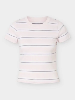 T-shirt z nadrukiem Hollister Co. jasnoróżowy