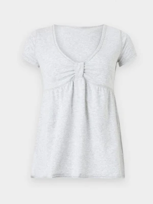 T-shirt z nadrukiem Hollister Co. jasnoszary