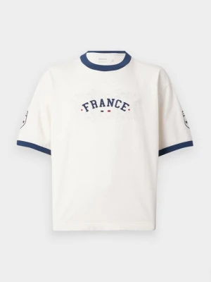 T-shirt z nadrukiem Hollister Co. mleczny
