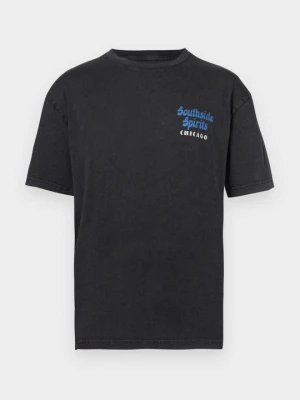 T-shirt z nadrukiem Hollister Co. szary