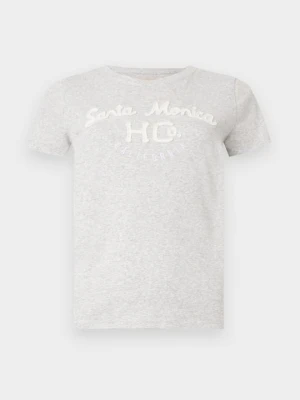 T-shirt z nadrukiem Hollister Co. szary
