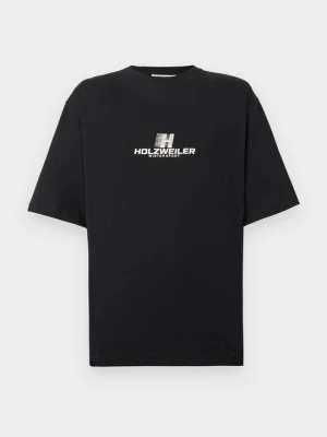 T-shirt z nadrukiem Holzweiler czarny