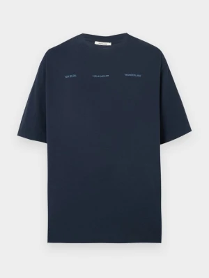 T-shirt z nadrukiem Holzweiler granatowy