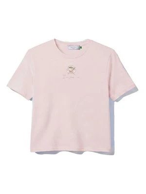 T-shirt z nadrukiem House Of Sunny jasnoróżowy