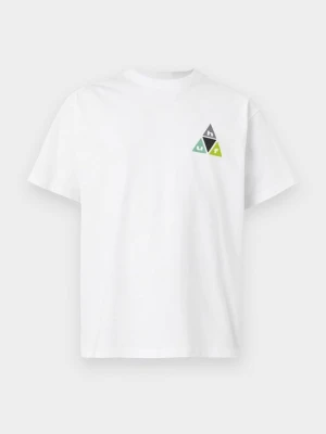 T-shirt z nadrukiem HUF biały