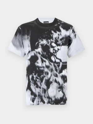 T-shirt z nadrukiem HUF biały