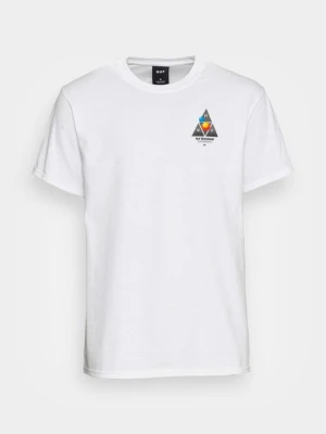 T-shirt z nadrukiem HUF biały