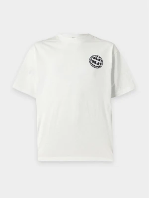 T-shirt z nadrukiem HUF biały