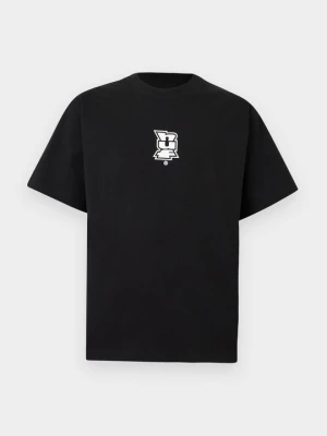T-shirt z nadrukiem HUF czarny