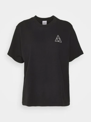 T-shirt z nadrukiem HUF czarny