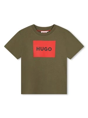 T-shirt z nadrukiem HUGO