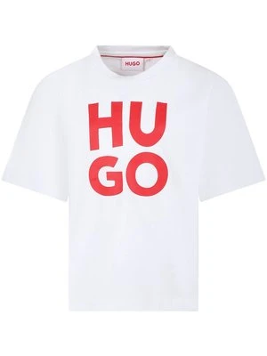 T-shirt z nadrukiem HUGO