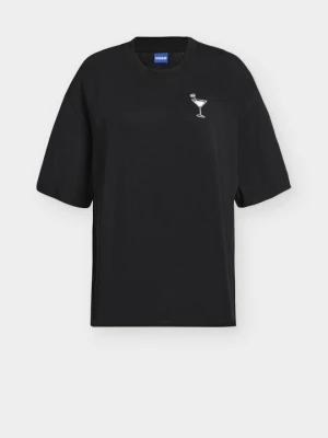 T-shirt z nadrukiem Hugo czarny