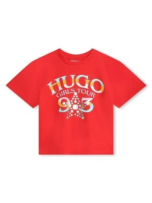 T-shirt z nadrukiem HUGO Kids